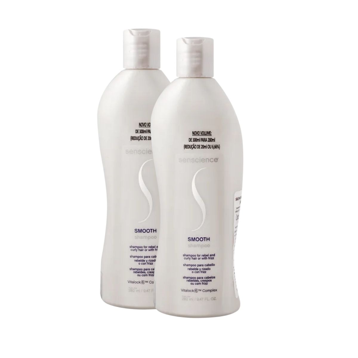 Kit Senscience Smooth Redução do Frizz 2 Shampoo 280 ml
