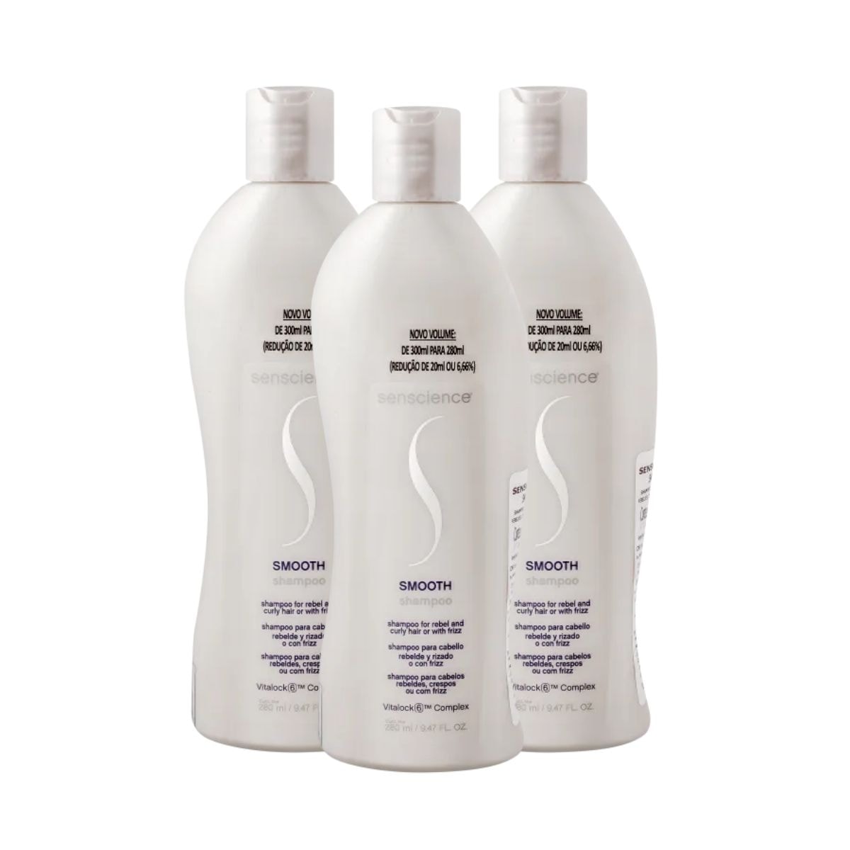 Kit Senscience Smooth Redução do Frizz 3 Shampoo 280 ml Kit Senscience Smooth Redução do Frizz 3 Shampoo 280 ml