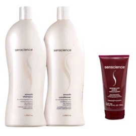 Kit Senscience Smooth Shampoo + Condicionador 1 Litro + Moisture Lock 150 ml