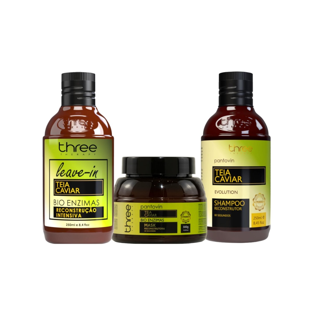 Kit Three Therapy Pantovin Teia Caviar Time Evolution Kit Three Therapy Pantovin Teia Caviar Time Evolution