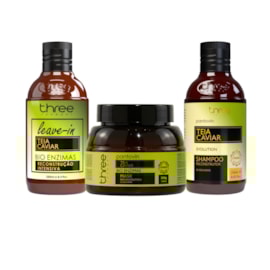 Kit Three Therapy Teia Caviar Tratamento Capilar