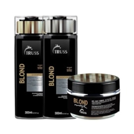 Kit Truss Blond Shampoo 300 ml + Condicionador 300 ml + Máscara 180 ml