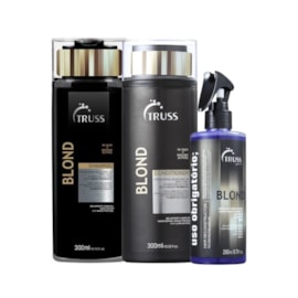 Kit Truss Blond Shampoo + Condicionador 300 ml + Uso Obrigatório Blond