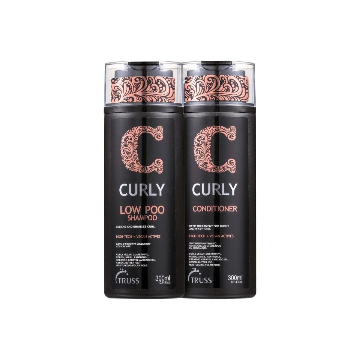 Kit Truss Curly Low Poo Shampoo 300 ml + Condicionador 300 ml Kit Truss Curly Low Poo Shampoo 300 ml + Condicionador 300 ml