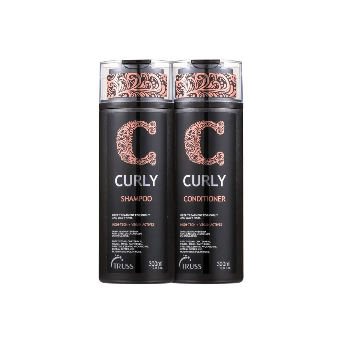 Kit Truss Curly Shampoo 300 ml + Condicionador 300 ml Kit Truss Curly Shampoo 300 ml + Condicionador 300 ml