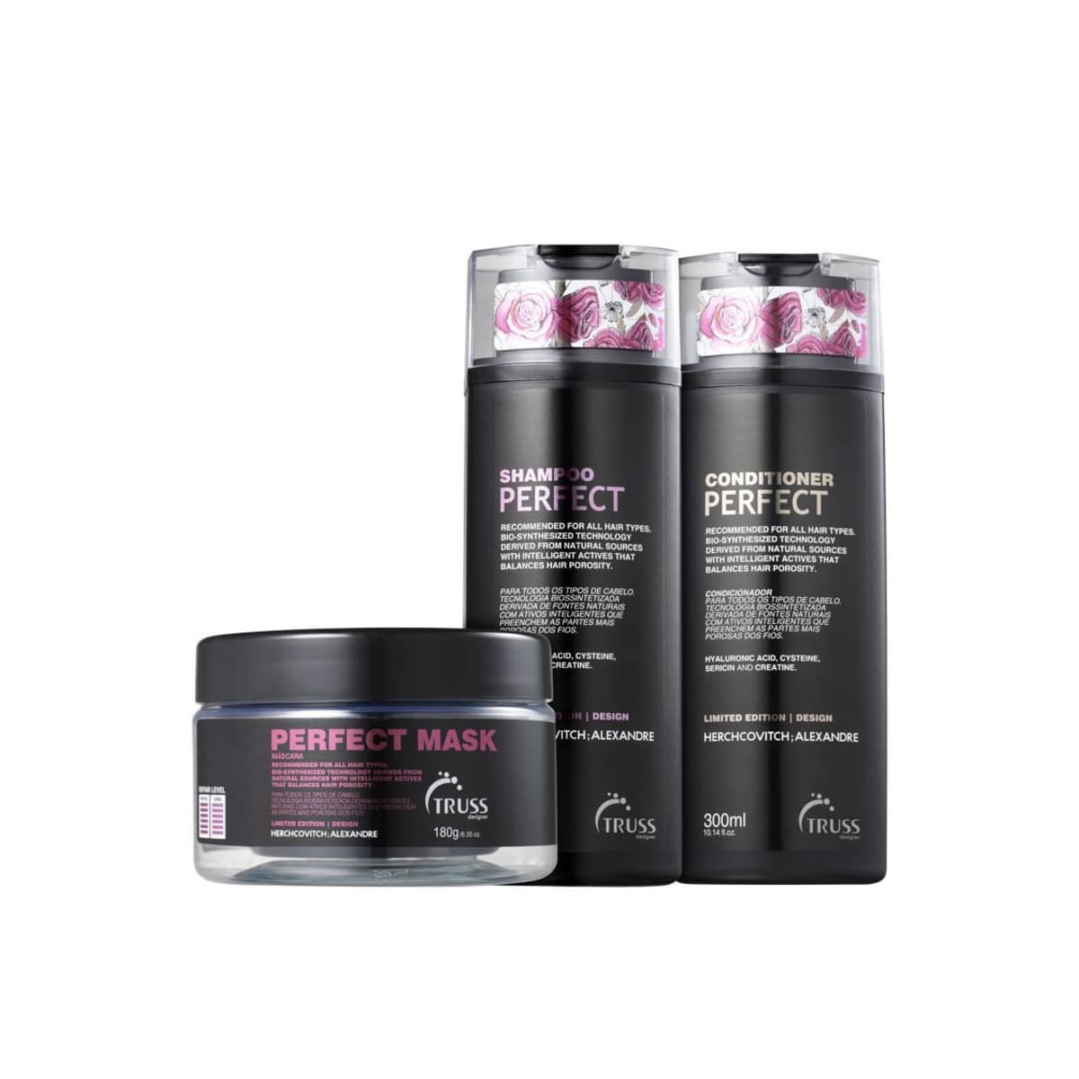Kit Truss Perfect Shampoo 300 ml + Condicionador 300 ml + Máscara 180 ml Kit Truss Perfect Shampoo 300 ml + Condicionador 300 ml + Máscara 180 ml