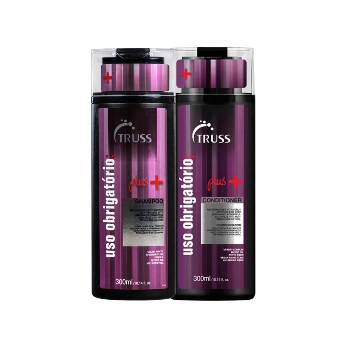 Kit Truss Uso Obrigatório Plus+ Shampoo 300 ml + Condicionador 300 ml Kit Truss Uso Obrigatório Plus+ Shampoo 300 ml + Condicionador 300 ml