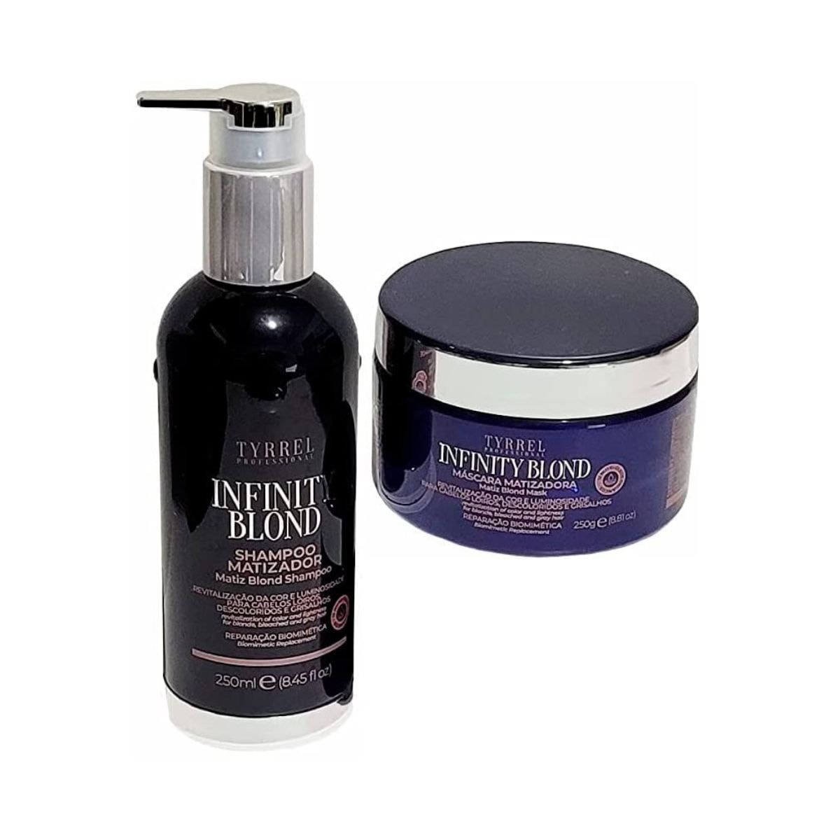 Kit Tyrrel Infinity Blond Shampoo e Máscara 250 ml Kit Tyrrel Infinity Blond Shampoo e Máscara 250 ml