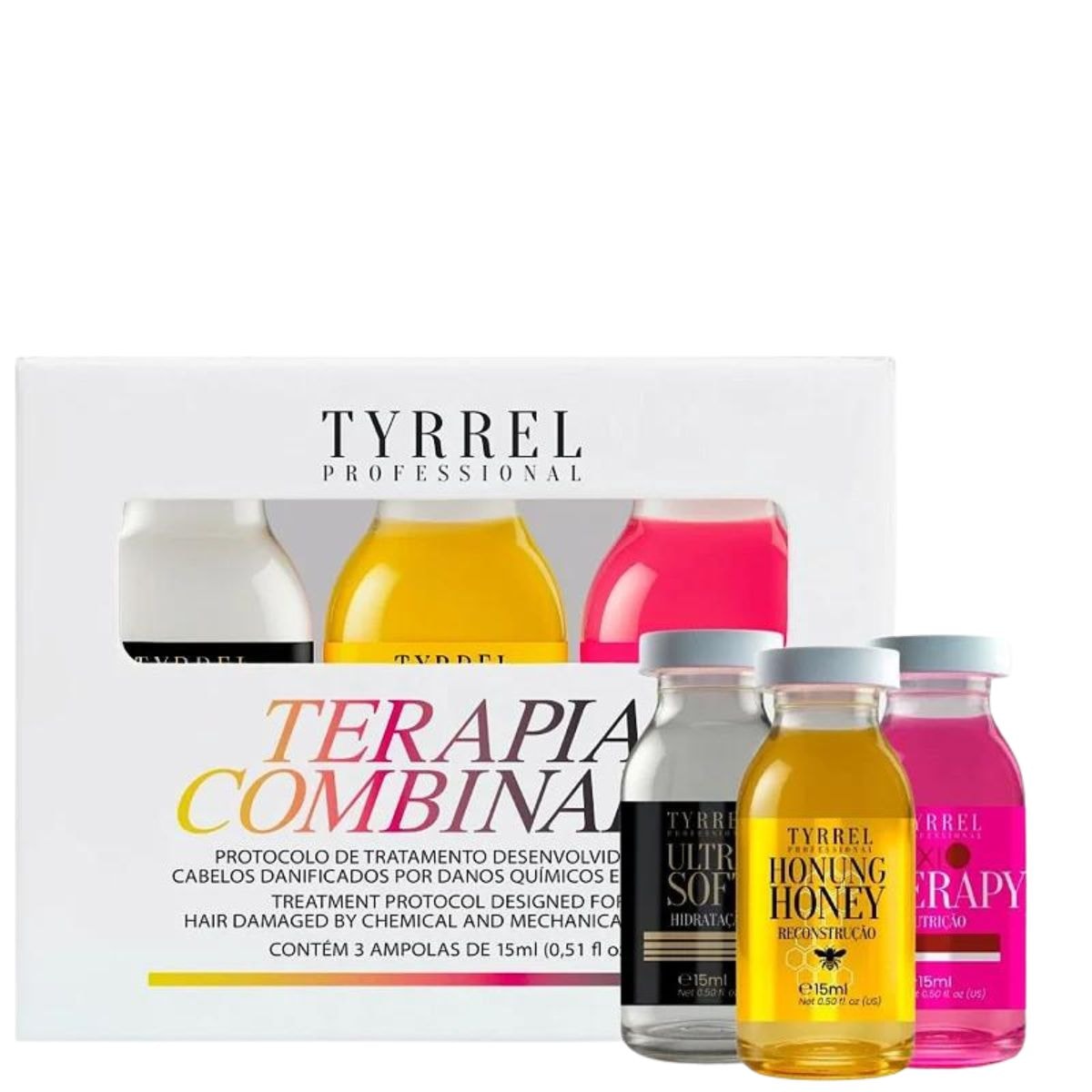 Kit Tyrrel Terapia Combinada com 3 Ampolas 15 ml Kit Tyrrel Terapia Combinada com 3 Ampolas 15 ml
