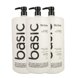Kit Vita Derm Basic Super Brilho 3 Shampoo 2,5L