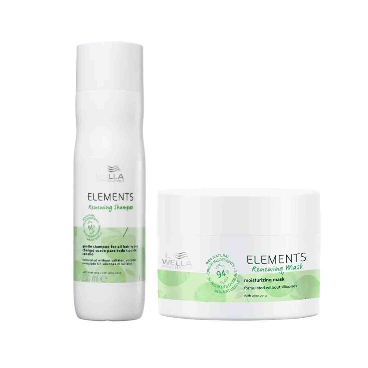 Kit Wella Elements Shampoo 250 ml + Máscara 150 ml Kit Wella Elements Shampoo 250 ml + Máscara 150 ml