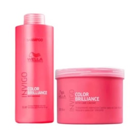 Kit Wella Invigo Color Brilliance Shampoo 1 Litro e Máscara 500 ml