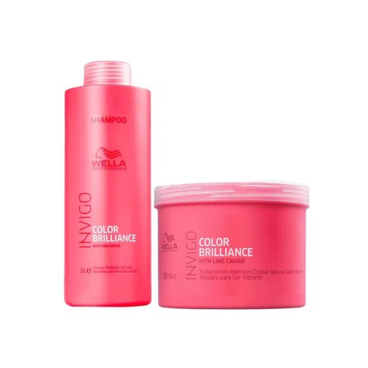 Kit Wella Invigo Color Brilliance Shampoo 1 Litro e Máscara 500 ml Kit Wella Invigo Color Brilliance Shampoo 1 Litro e Máscara 500 ml