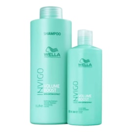 Kit Wella Invigo Volume Boost Salon Shampoo 1 Litro + Máscara 500 ml