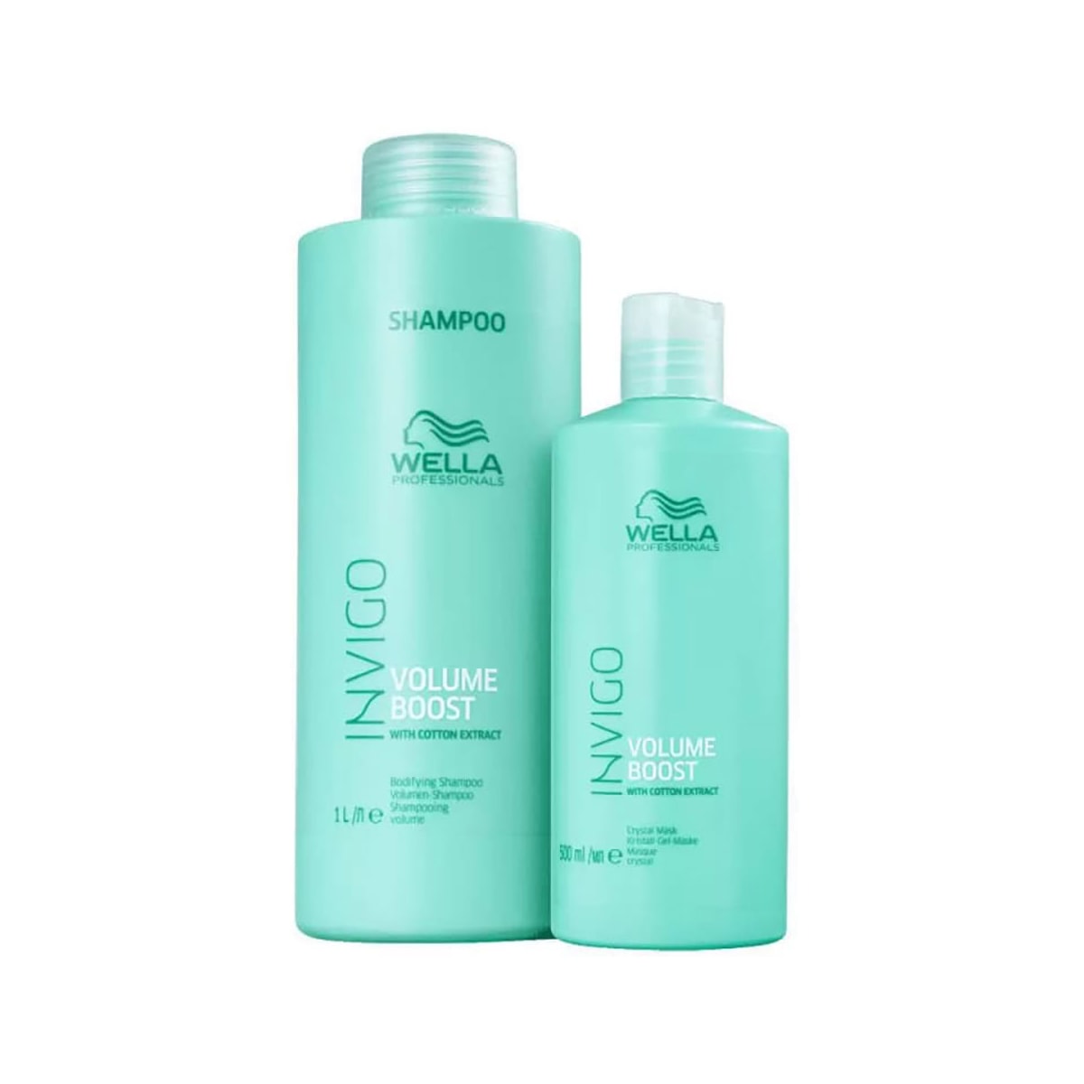 Kit Wella Invigo Volume Boost Salon Shampoo 1 Litro + Máscara 500 ml Kit Wella Invigo Volume Boost Salon Shampoo 1 Litro + Máscara 500 ml