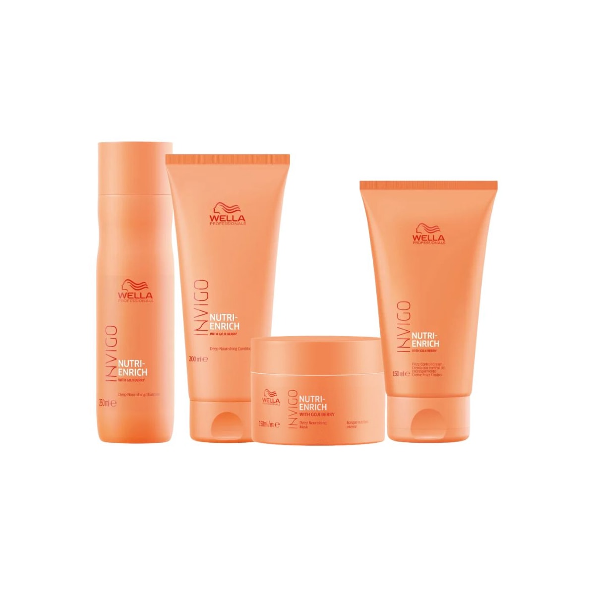 Kit Wella Nutri-Enrich Shampoo + Condicionador + Máscara + Leave-in Kit Wella Nutri-Enrich Shampoo + Condicionador + Máscara + Leave-in