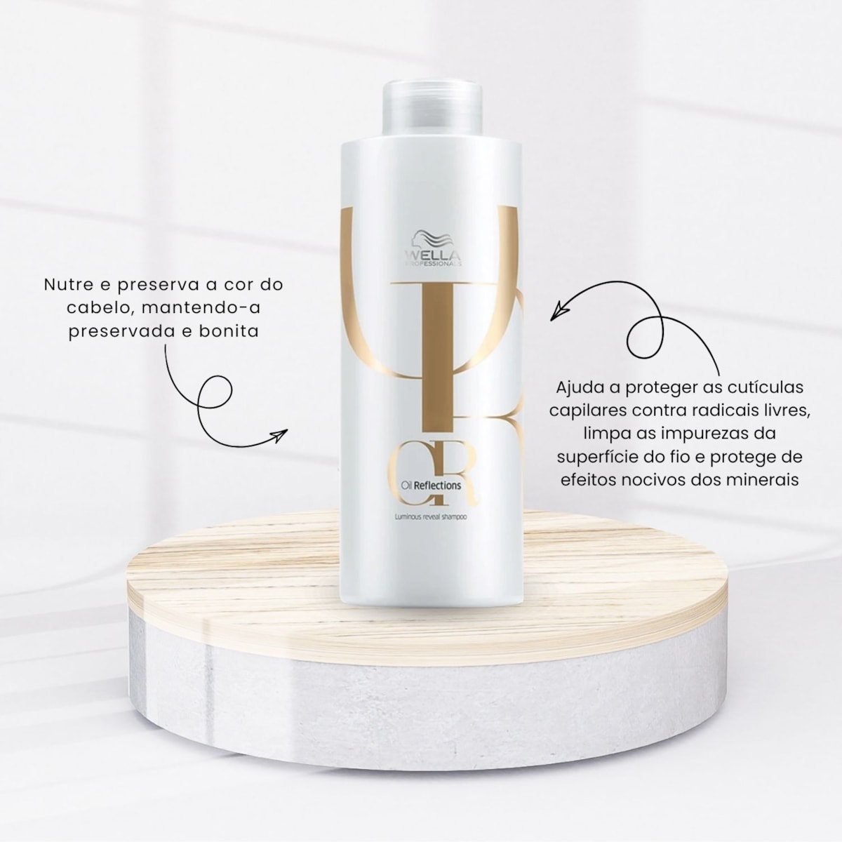 Kit Wella Oil Reflections 2 Shampoo 1 Litro