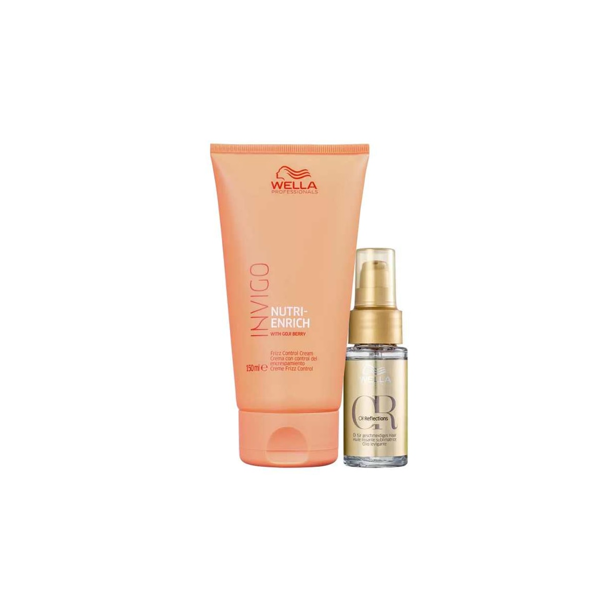 Kit Wella Oil Reflections Capilar 30 ml + Wella Invigo Nutri-enrich Frizz Control Leave-in 150 ml Kit Wella Oil Reflections Capilar 30 ml + Wella Invigo Nutri-enrich Frizz Control Leave-in 150 ml