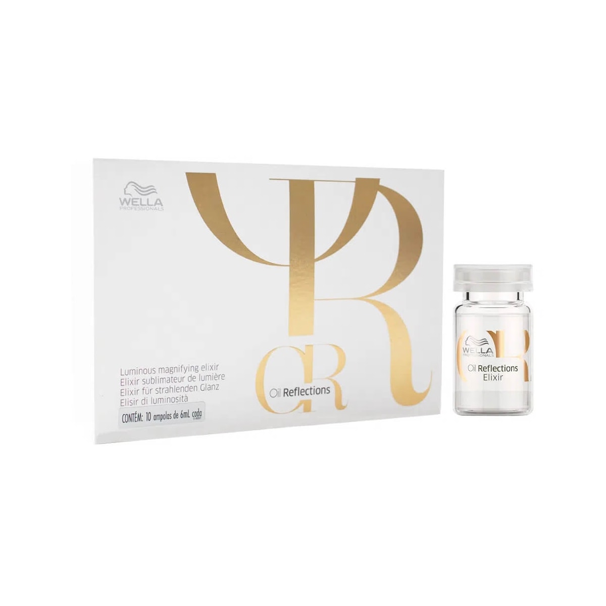 Kit Wella Oil Reflections Elixir Sérum Ampola Capilar 10 x 6 ml