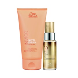 Kit Wella SP System Luxe Oil Oleo Capilar 30 ml + Wella Invigo Nutri-enrich Frizz Control Leave-in 150 ml