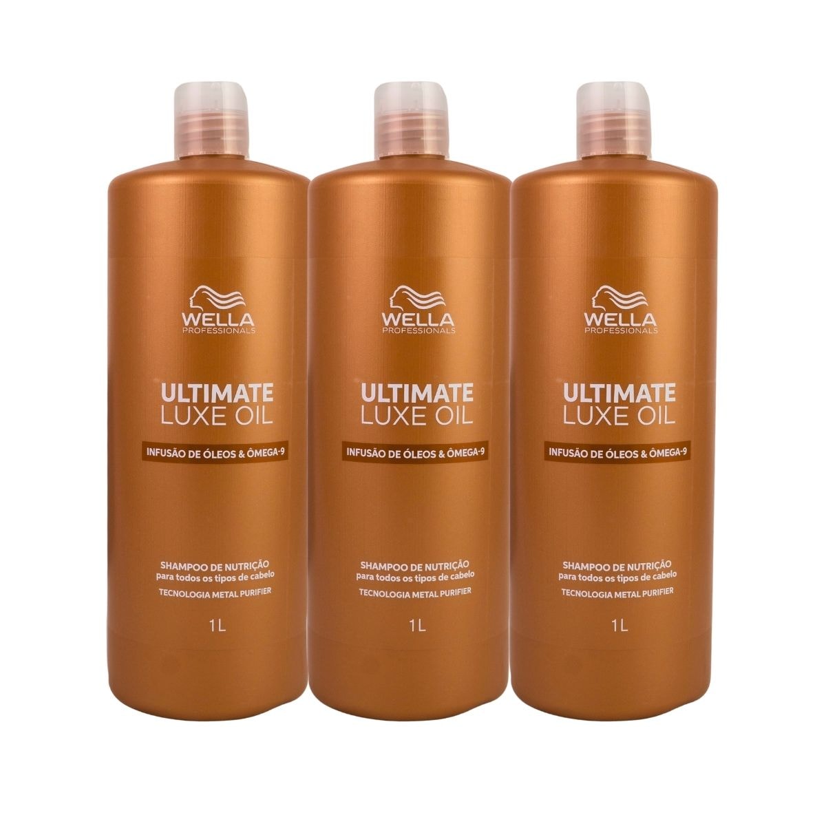 Kit Wella Ultimate Luxe Oil 3 Shampoo 1 Litro Kit Wella Ultimate Luxe Oil 3 Shampoo 1 Litro