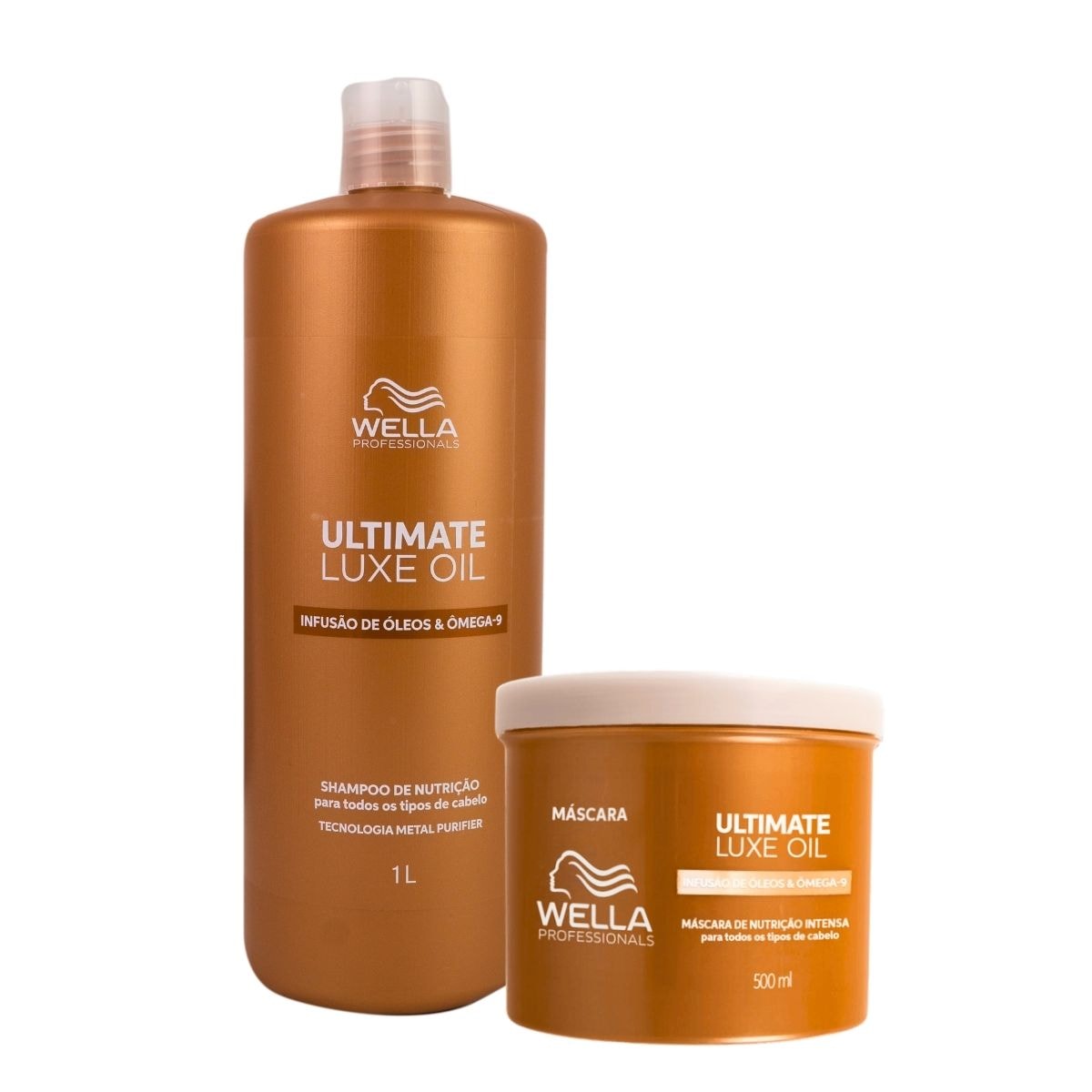 Kit Wella Ultimate Luxe Oil Shampoo e Máscara