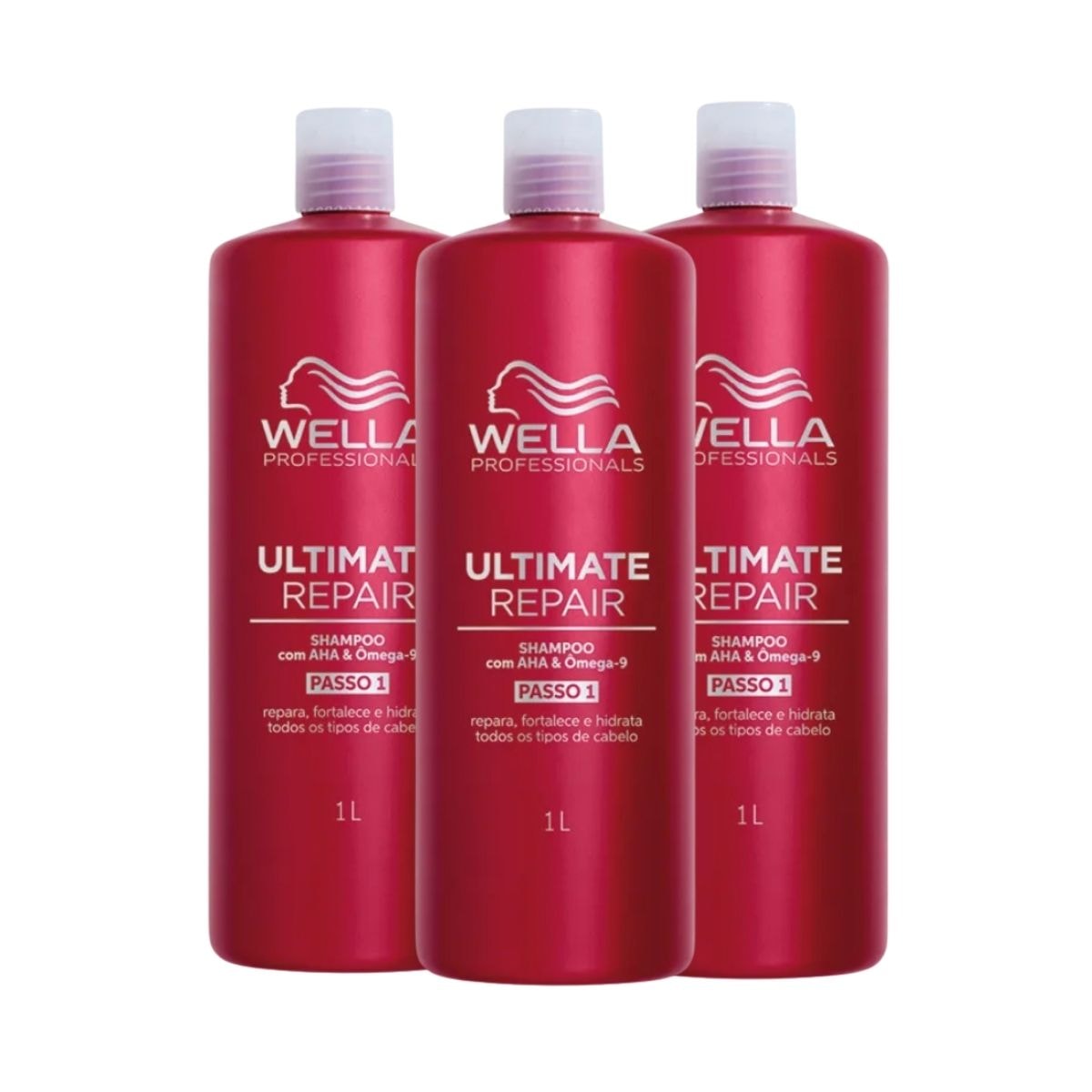 Kit Wella Ultimate Repair 3 Shampoo 1 Litro Kit Wella Ultimate Repair 3 Shampoo 1 Litro