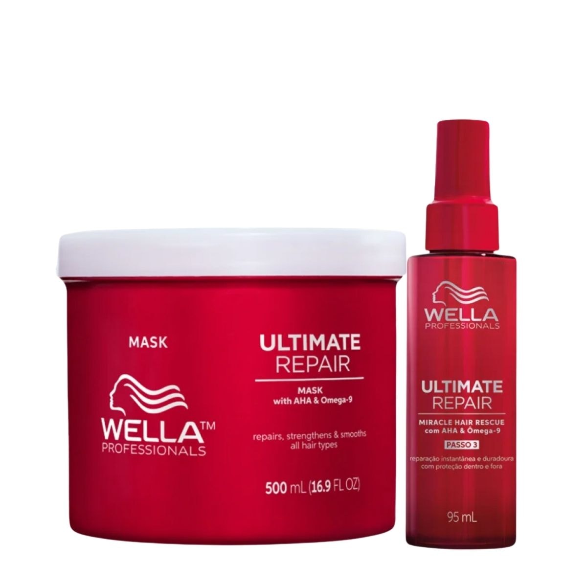 Kit Wella Ultimate Repair Máscara 500 ml e Leave-in 95 ml Kit Wella Ultimate Repair Máscara 500 ml e Leave-in 95 ml