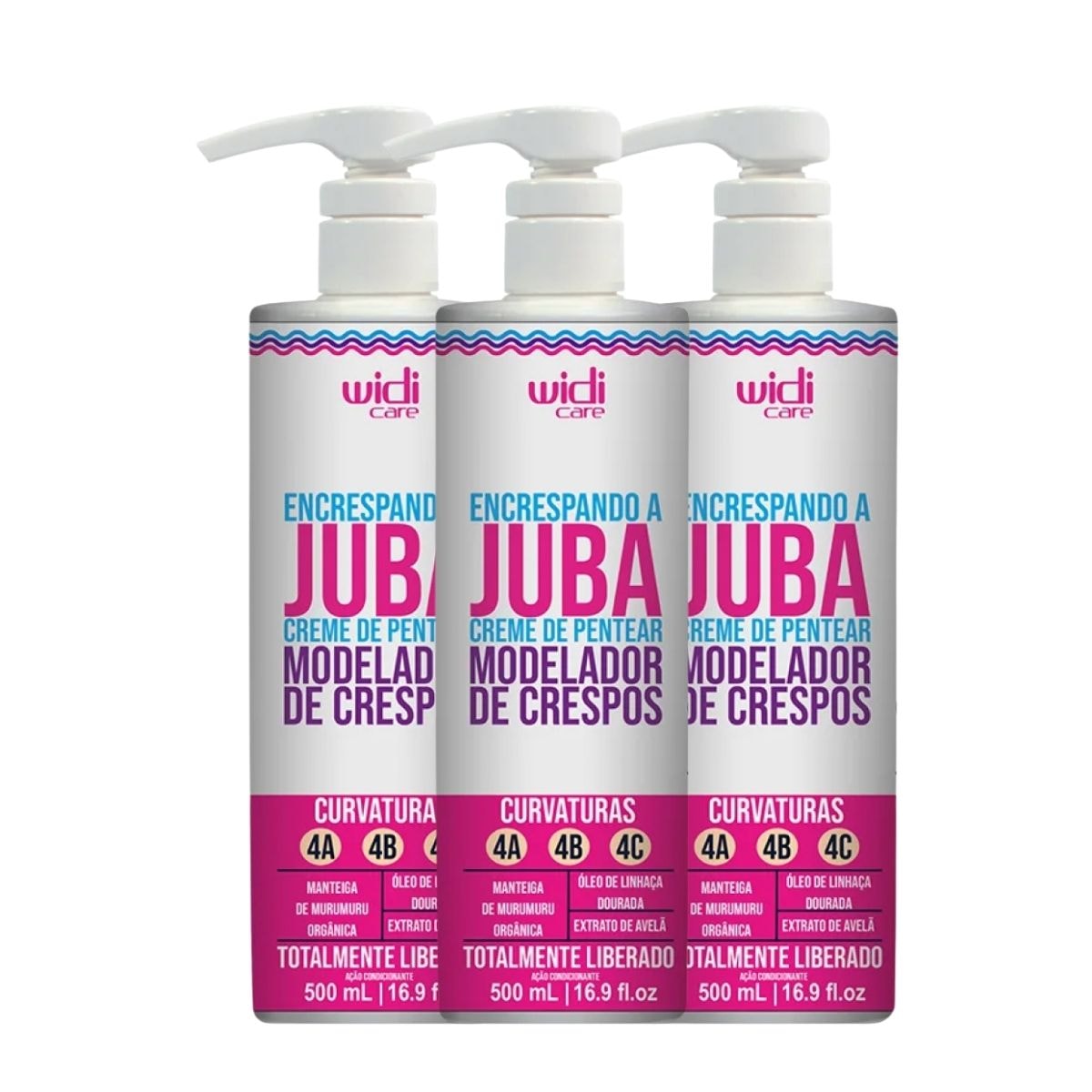 Kit Widi Care Encrespando a Juba 3 Creme de Pentear 500 ml Kit Widi Care Encrespando a Juba 3 Creme de Pentear 500 ml