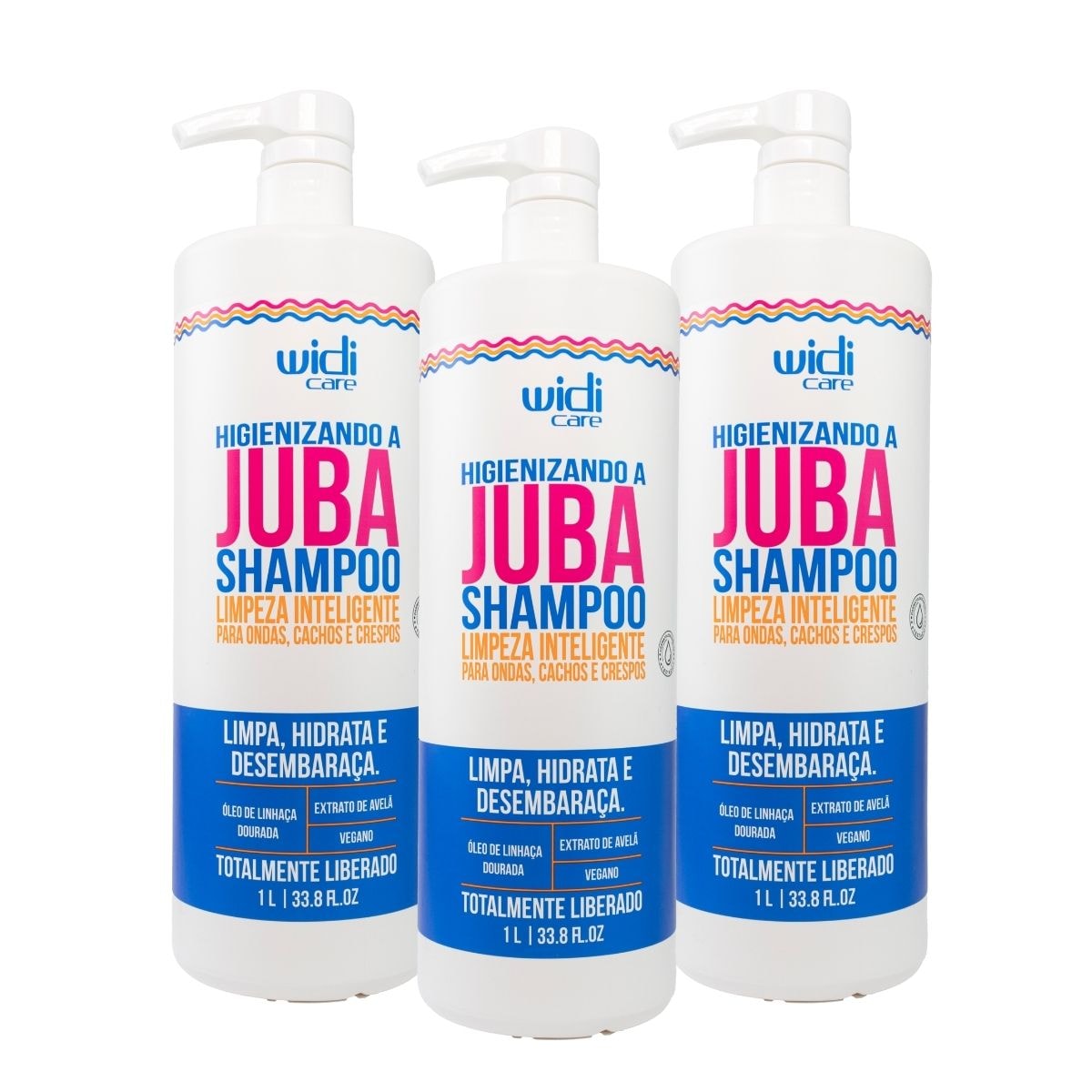 Kit Widi Care Higienizando A Juba 3 Shampoo 1 Litro