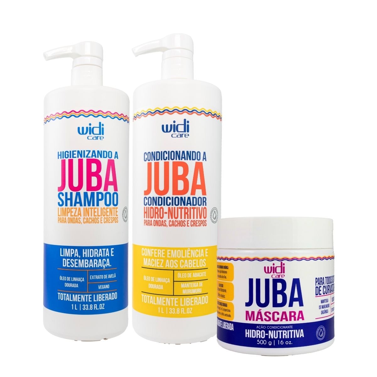 Kit Widi Care Juba Nutritiva Salão 3 Produtos Kit Widi Care Juba Nutritiva Salão 3 Produtos