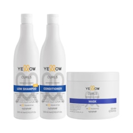 Kit Yellow Curls Trio Shampoo + Condicionador + Máscara