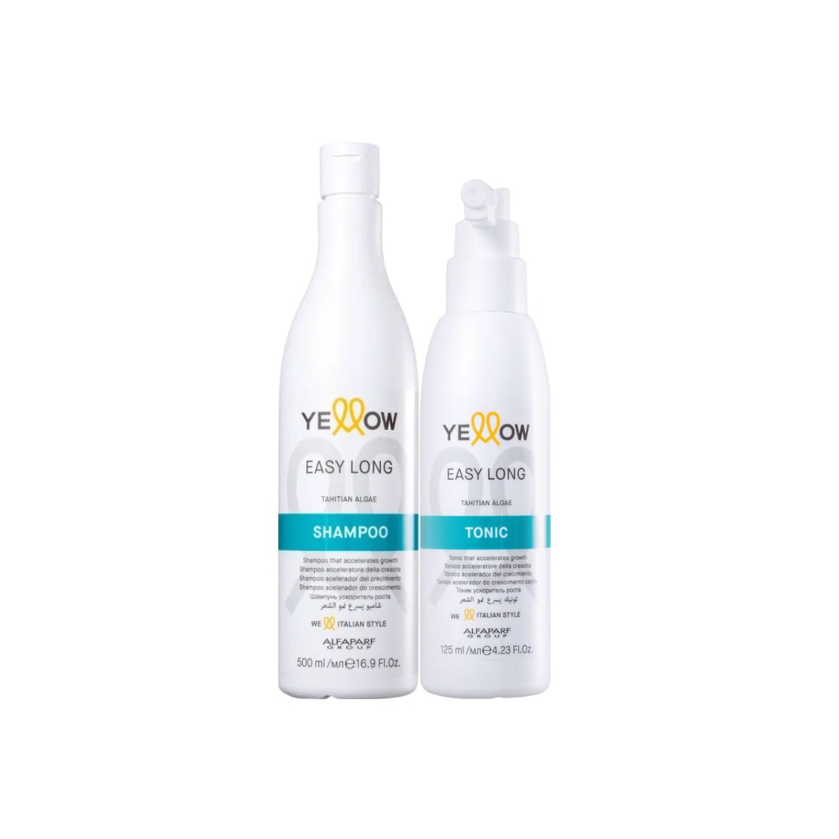 Kit Yellow Easy Long Shampoo 500 ml + Tônico 125 ml Kit Yellow Easy Long Shampoo 500 ml + Tônico 125 ml