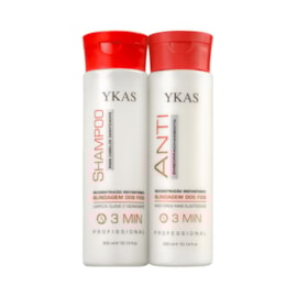Kit Ykas 3 Minutos Shampoo 300 ml + Anti Emborrachamento 300 ml