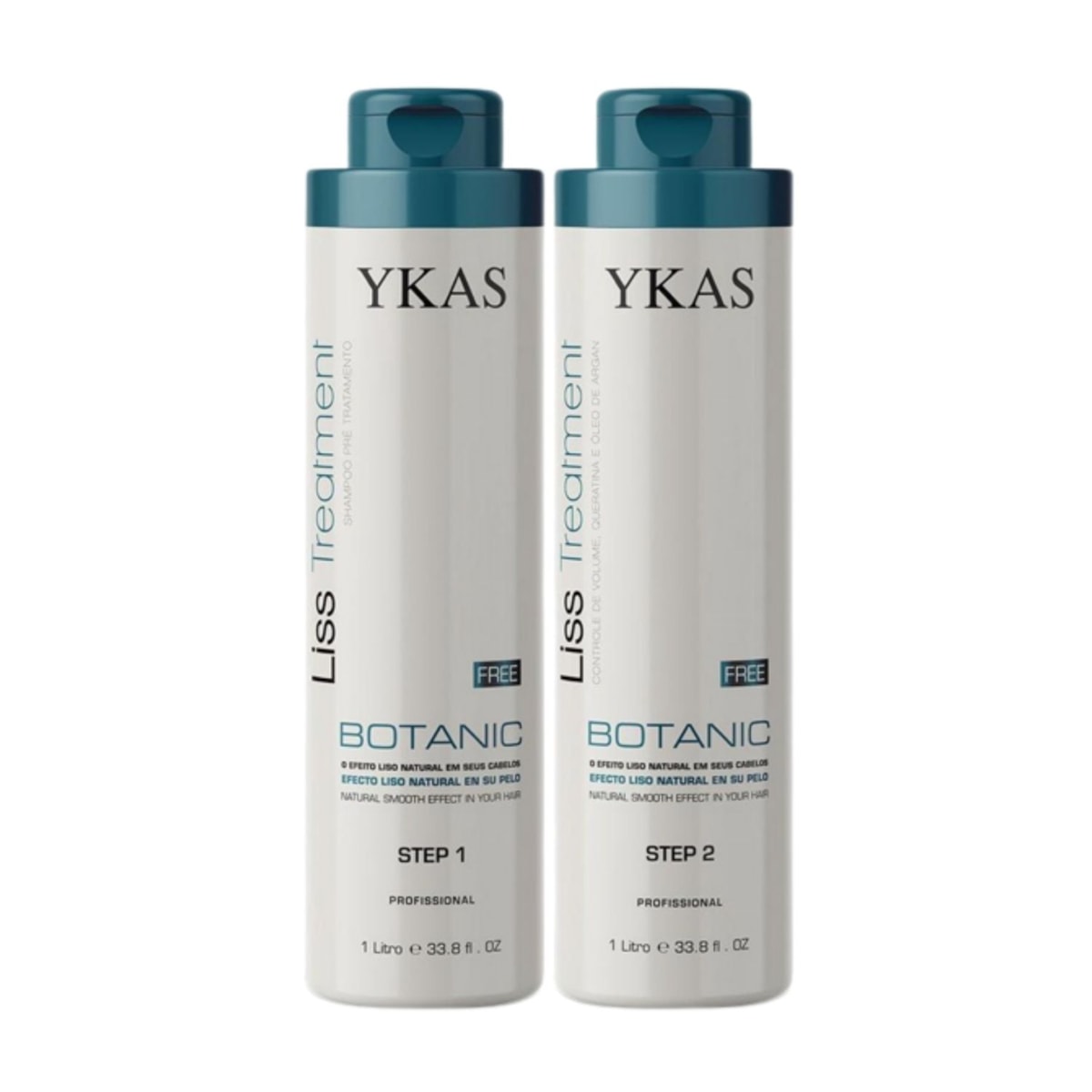 Kit Ykas Botanic Escova Progressiva Formol Free (2 x 1 Litro)