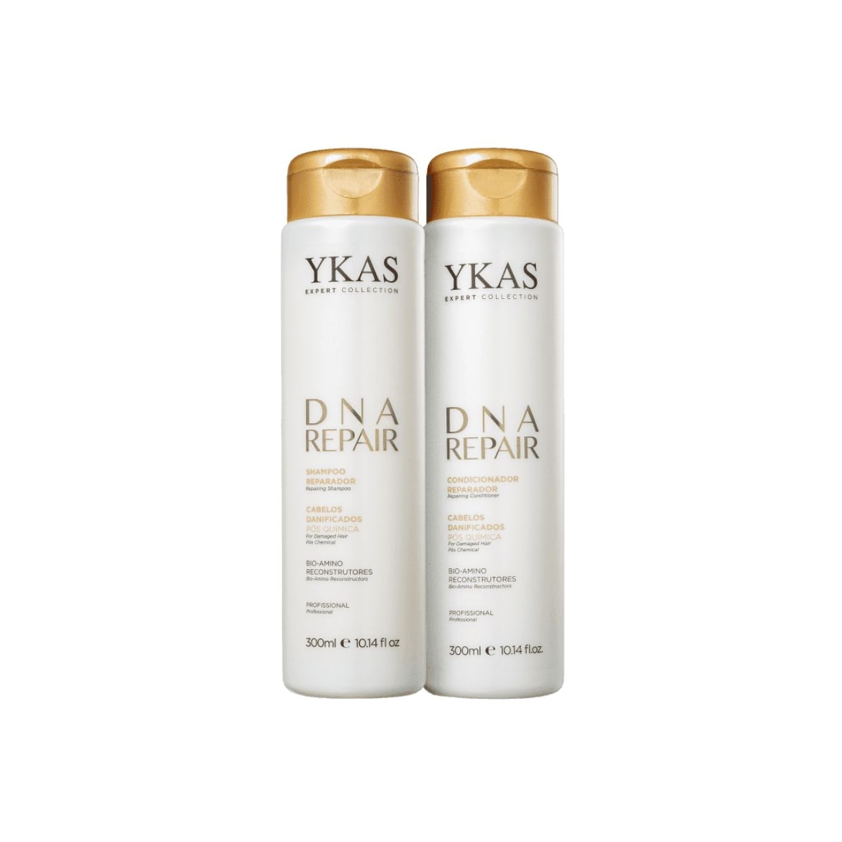 Kit Ykas Dna Repair Shampoo + Condicionador 300 ml Kit Ykas Dna Repair Shampoo + Condicionador 300 ml