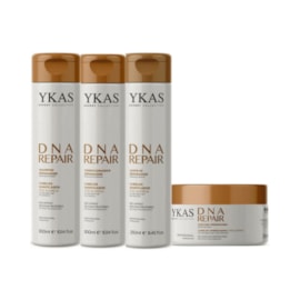 Kit Ykas Dna Repair Shampoo + Condicionador 300 ml + Máscara 250 g + Leave-in 250 ml