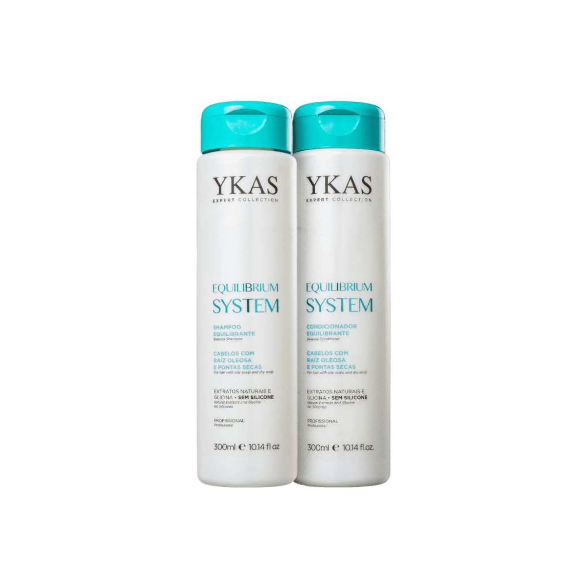 Kit Ykas Equilibrium System Shampoo + Condicionador 300 ml Kit Ykas Equilibrium System Shampoo + Condicionador 300 ml