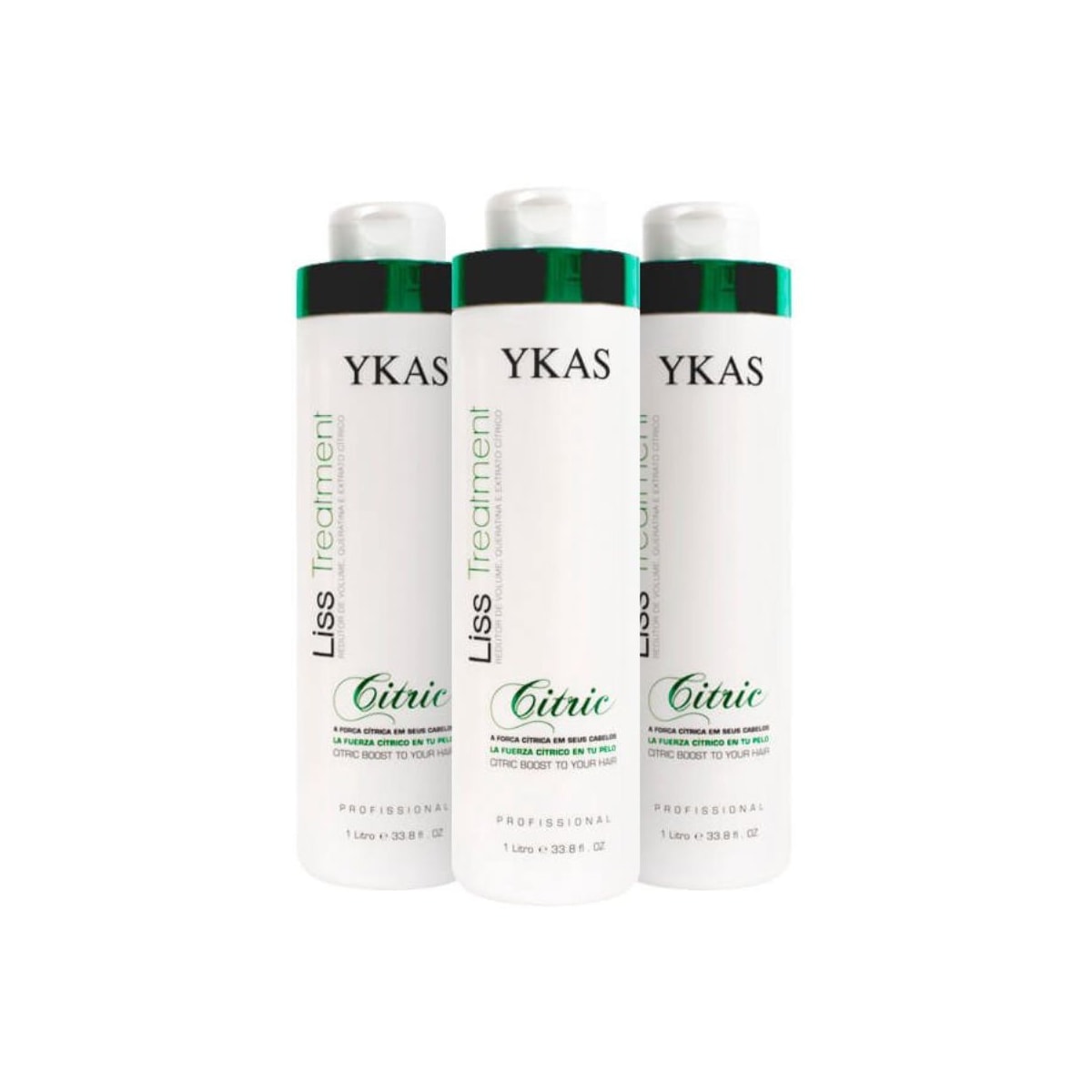 Kit Ykas Escova Progressiva Citric 3 Unidades de 1 Litro