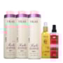 Kit Ykas Escova Progressiva Rubi (3 x 1 Litro) + Ykas Fabulous All In One + Ykas Botox Capilar Líquido Tratamento 250 ml
