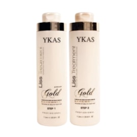 Kit Ykas Gold Escova Progressiva Ouro (2 x 1 Litro)
