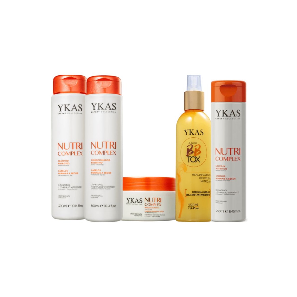 Kit Ykas Nutri Complex Pequeno Completo + Botox Capilar Líquido Kit Ykas Nutri Complex Pequeno Completo + Botox Capilar Líquido