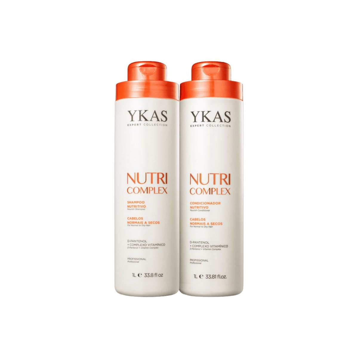Kit Ykas Nutri Complex Shampoo + Condicionador 1 Litro Kit Ykas Nutri Complex Shampoo + Condicionador 1 Litro