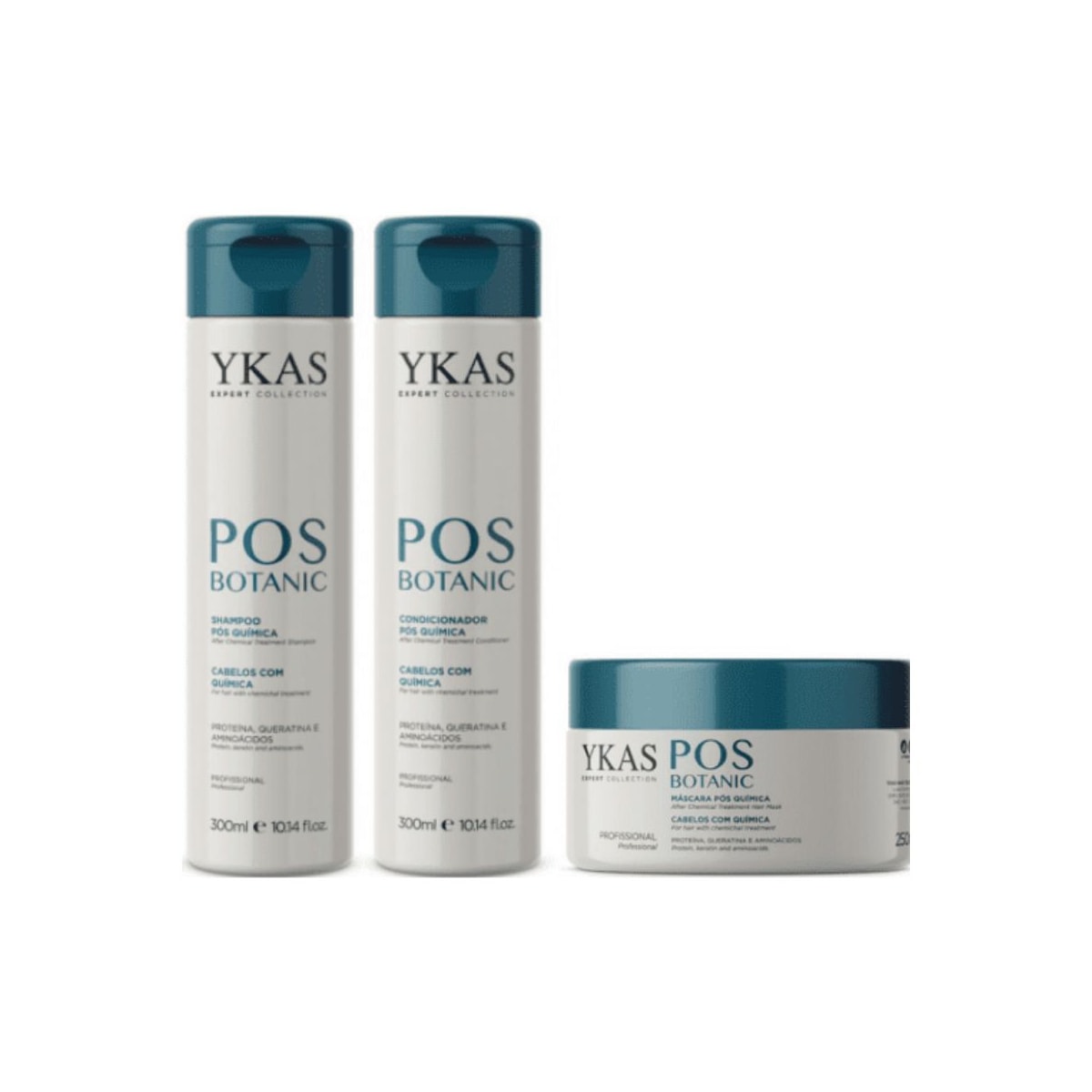 Kit Ykas Pos Botanic (Shampoo + Condicionador + Máscara)