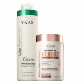Kit Ykas Progressiva Citric 1 Litro + Verniz 1 Kg
