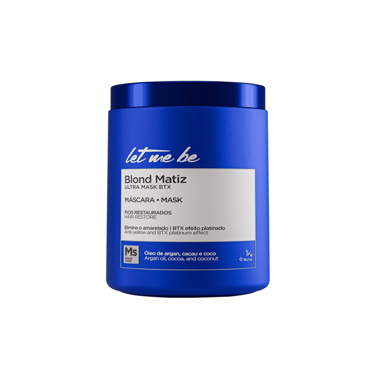 Let Me Be Blond Matiz Máscara Matizadora 1Kg Let Me Be Blond Matiz Máscara Matizadora 1Kg