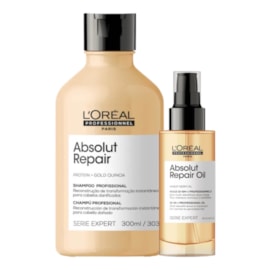 L'Oréal Absolut Repair Shampoo 300ml e Óleo Reparador 90ml