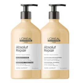 L'Oréal Professionnel Absolut Repair Gold Quinoa Shampoo 750ml + Condicionador 750ml L'Oréal Professionnel Absolut Repair Gold Quinoa Shampoo 750ml + Condicionador 750ml