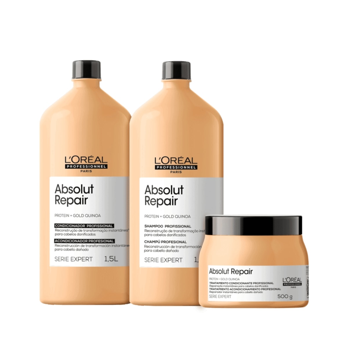 L'Oréal Professionnel Absolut Repair Gold Quinoa Tratamento Kit Trio Profissional