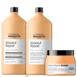 L'Oréal Professionnel Absolut Repair Gold Quinoa Tratamento Kit Trio Toque Leve L'Oréal Professionnel Absolut Repair Gold Quinoa Tratamento Kit Trio Toque Leve